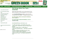 Desktop Screenshot of greenbookofsongs.com