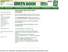 Tablet Screenshot of greenbookofsongs.com